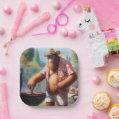 Assiettes En Carton Bigfoot Grilling Burgers (Fête)