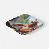 Assiettes En Carton Bigfoot Grilling Burgers (Angulaire)