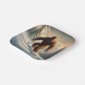 Assiettes En Carton Bigfoot Snowboard (Angulaire)