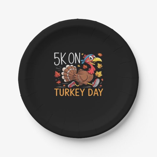 Assiettes En Carton Bigfoot Turquie Citrouille Thanksgiving Day Classi (Devant)