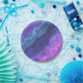 Assiettes En Carton bijoux agate ombre : (Fête)