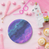 Assiettes En Carton bijoux agate ombre : (Fête)