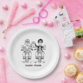 Assiettes En Carton Biker Motorcycle Wedding (Fête)