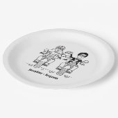Assiettes En Carton Biker Motorcycle Wedding (Angle)