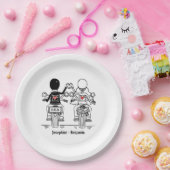 Assiettes En Carton Biker Motorcycle Wedding  (Fête)