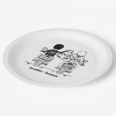 Assiettes En Carton Biker Motorcycle Wedding  (Angle)