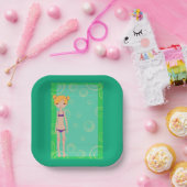 Assiettes En Carton Bikini Girl (Fête)