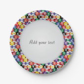 Assiettes En Carton Billard billard coloré (Devant)