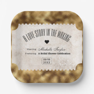 Assiettes En Carton Billet de cinéma vintage Date de naissance Idées d