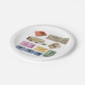 Assiettes En Carton Billets divers (Angle)