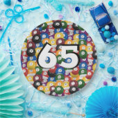 Assiettes En Carton Billiard Balls pour 65e anniversaire (Fête)