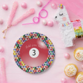 Assiettes En Carton Billiard Pool Balls Solide Numéro Trois (Fête)