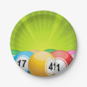Assiettes En Carton Bingo Balls (Devant)