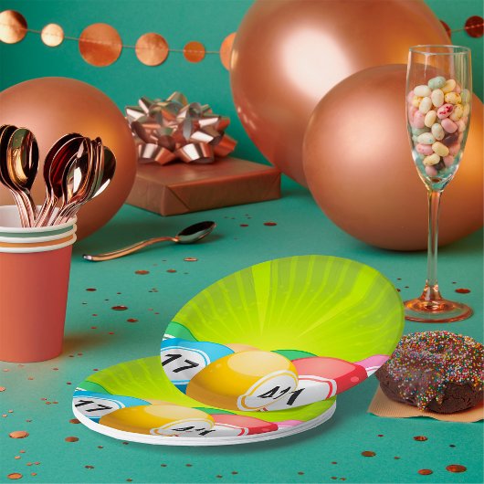 Assiettes En Carton Bingo Balls