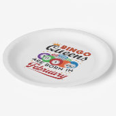 Assiettes En Carton Bingo Queens Are Born in Février (Angle)