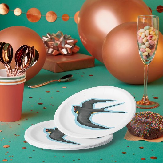 Assiettes En Carton Bird in Flight