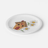 Assiettes En Carton Birdhouse Et Fleurs (Angle)