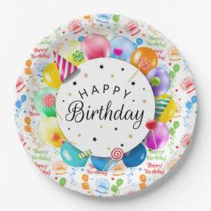 Assiettes En Carton Birthday Celebration