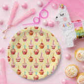 Assiettes En Carton Birthday Cupcakes and Polka Dot (Fête)