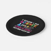 Assiettes En Carton Birthday Gift | I Know I Do Science Like A Girl (Angle)