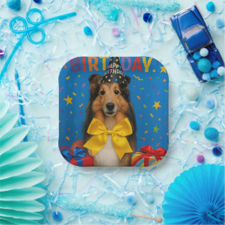 Assiettes En Carton Birthday Party Sheltie