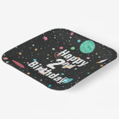 Assiettes En Carton Birthday Rocket Ships and Planets  (Angulaire)