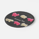 Assiettes En Carton Biscuits d'animaux sautinés 1er anniversaire fête (Angle)