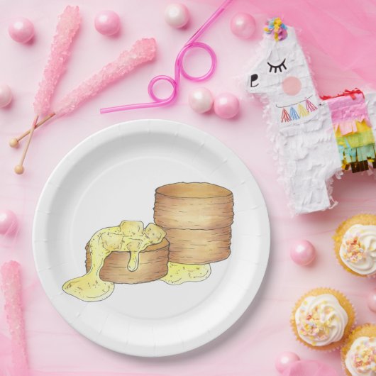 Assiettes En Carton Biscuits et saucisses Gravité Petit déjeuner Sud (Fête)