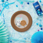 Assiettes En Carton biscuits mignons et fête du lait (Fête)