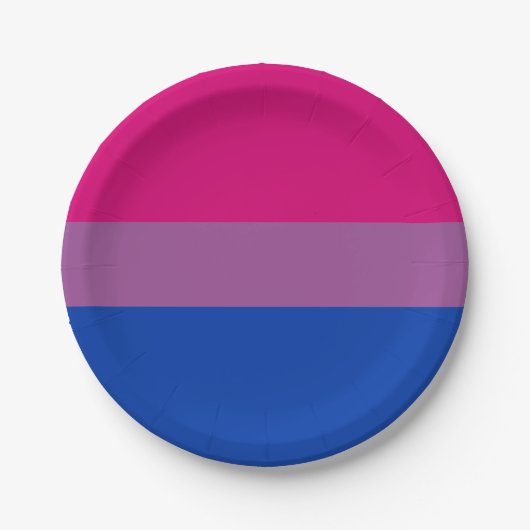 Assiettes En Carton Bisexual pride (Devant)