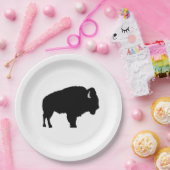 Assiettes En Carton Bison américain (Fête)