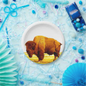 Assiettes En Carton Bison / Buffle (Fête)