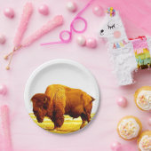 Assiettes En Carton Bison / Buffle (Fête)