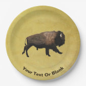 Assiettes En Carton Bison galopant (Devant)