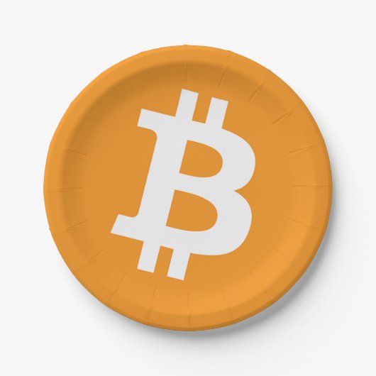 Assiettes En Carton Bitcoin (Devant)