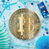 Assiettes En Carton Bitcoin (Fête)