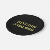 Assiettes En Carton Bitcoin 150000 Celebration (Angle)
