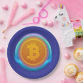 ASSIETTES EN CARTON BITCOIN CRYPTOCURANCE (Fête)