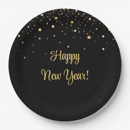 Assiettes En Carton Bites & Bubbly New Years Eve (Devant)