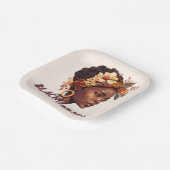 Assiettes En Carton Black and proud (Angulaire)