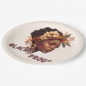 Assiettes En Carton Black and proud (Angle)