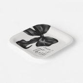 Assiettes En Carton Black Bow 30th 40th 50th Birthday  (Angulaire)