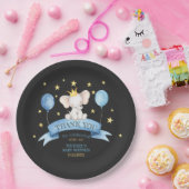 Assiettes En Carton black chalk baby elephant BALLOON (Fête)