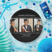 Assiettes En Carton Black College University 3 - Diplôme photo (Fête)