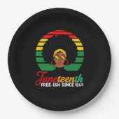 Assiettes En Carton Black Freedom Free Ish depuis 1865 Junetdix (Devant)