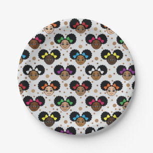 Assiettes En Carton Black Girl Magic Melanin Amis Plaques de fête