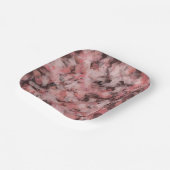 Assiettes En Carton Black Gray Pink White Modern Geometric Abstract (Angulaire)