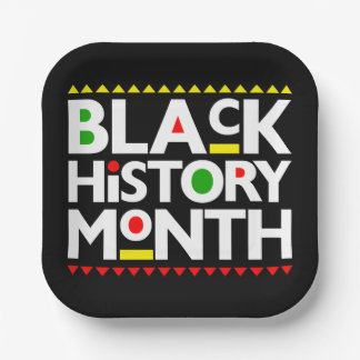 Assiettes En Carton Black History Month Melanin King Queen Sista Bruh