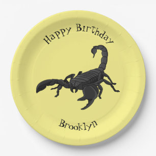 Assiettes En Carton Black hungry scorpion
