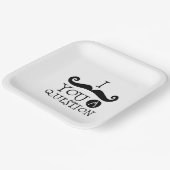 Assiettes En Carton Black Je te moustache une question (Angulaire)